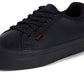 Kickers Tovni Stack BLACK Leather Lace Up Shoes
