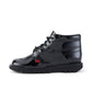 Kick Hi Classic Black Patent Leather Boots (Womens version)