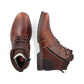 Rieker Men's lace-up ankle boot with zip 13740 brown