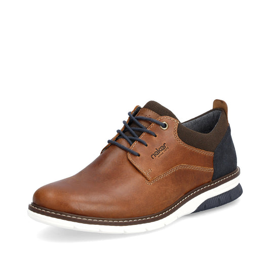 Rieker 14405 BROWN  Leather Lace Up Shoes 14405-24