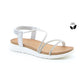 Heavenly Feet Vegan Super Lite Sandal Aperol SILVER .