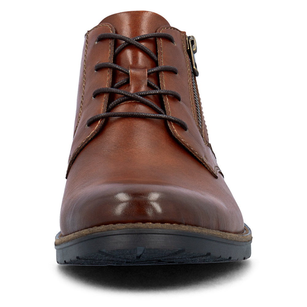 Rieker Men's Classic Leather Lace Up Boot 14609-24 BROWN