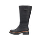 Rieker 72694 BLACK Long Leg Cleated Sole Lined Zip Boot 72694-00