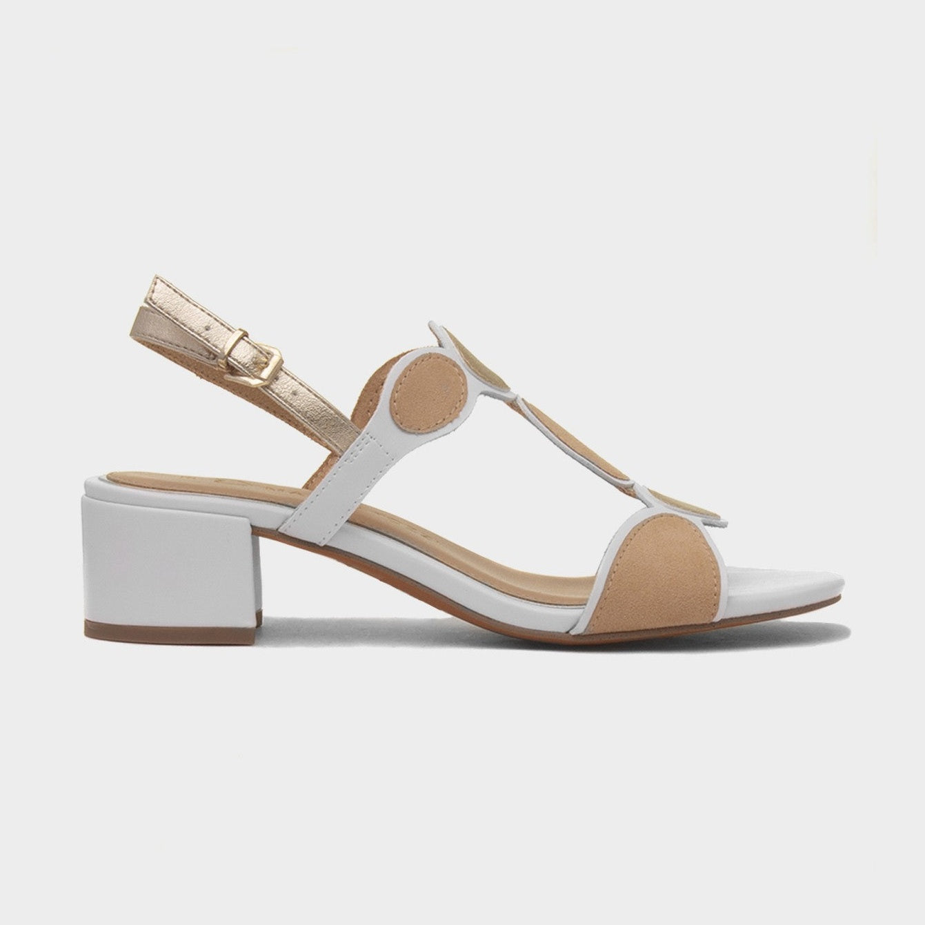 Marco Tozzi 28231 Block Heel Dress Sandal WHITE