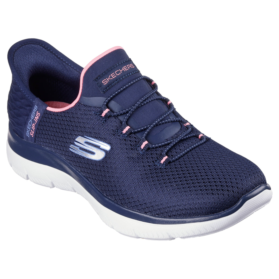 Skechers Slip ins Trainer Shoe 150123 NVPK NAVY Summits Diamond Dream A.G. Meek