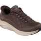 Skechers Slip Ins Cozy Fit CHOCOLATE Trainer 150507-CHOC