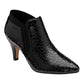 Lotus Kristina BLACK CROC Ankle Boot /Trouser shoe uls229