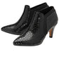 Lotus Kristina BLACK CROC Ankle Boot /Trouser shoe uls229