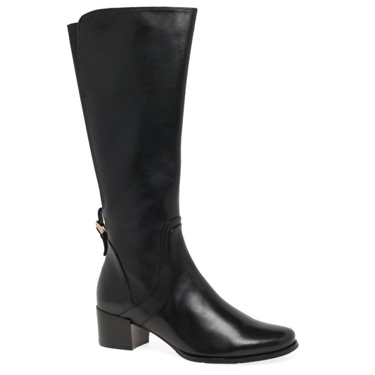 Regardez le ceil Jolene-22 BLACK Soft Leather Long Boot