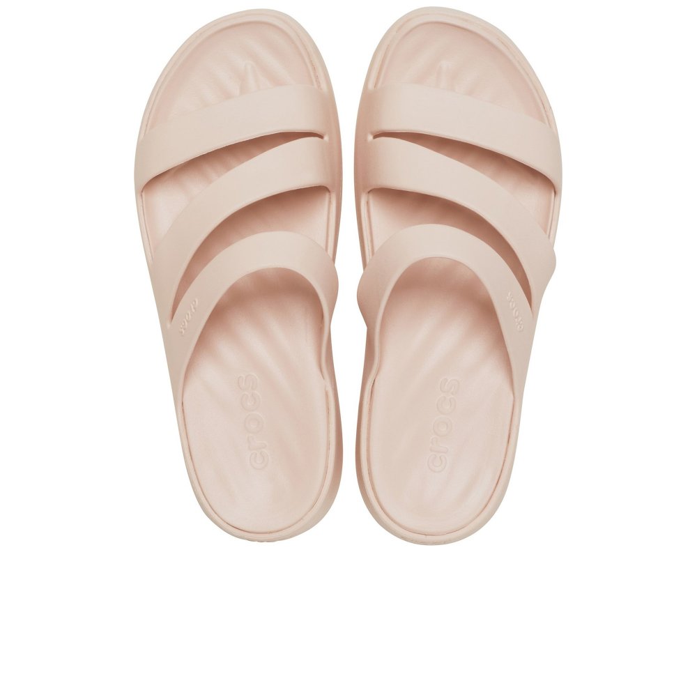 Crocs Getaway Strappy LIGHT PINK Mule Sandal 6UR