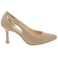 Bioeco Occasion Wear Classic Court Shoe 4079-1887 BEIGE PATENT