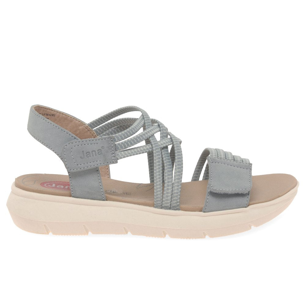 Jana 28766-42 DENIM Touch Fastening Adjustable Sandal 28766-42