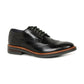 Base London Woburn BLACK Hi Shine Wing Tip Brogue Shoe