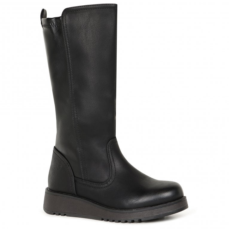 Heavenly Feet Luna Black Long Leg Zip Boot