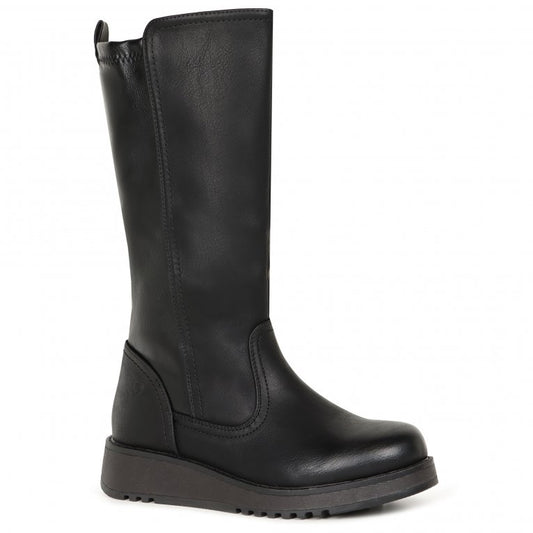 Heavenly Feet Luna Black Long Leg Zip Boot