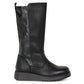 Heavenly Feet Luna Black Long Leg Zip Boot