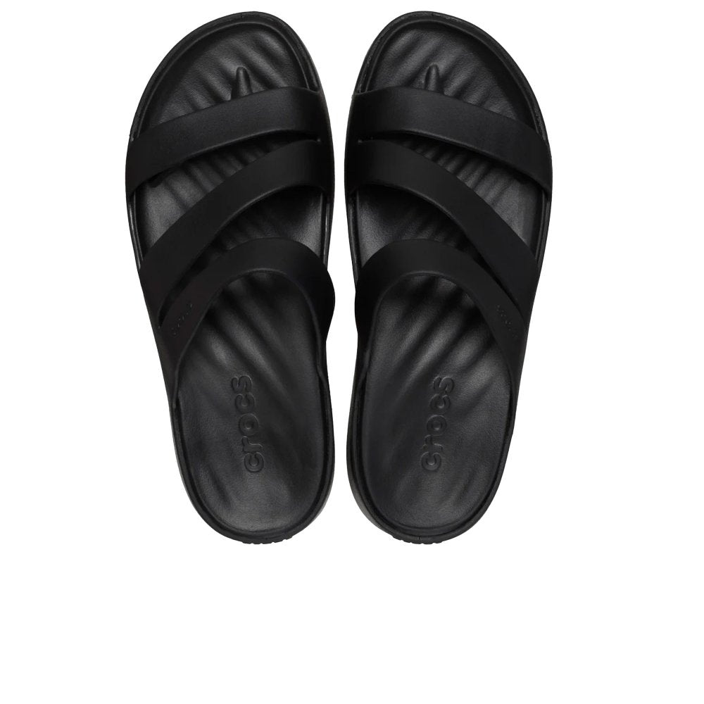 Crocs Getaway Strappy BLACK Lightweight Mule Sandal 001