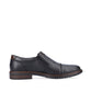 Rieker men slip-on shoe in black leather 17659-00