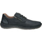 Rieker Mens Black Leather Lace Up shoe with zip  03002-00