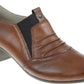 Rieker 41657 BROWN Leather Slip On shoes 41657-25