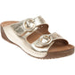 Adesso Juno  GOLD Dul Strap Leather Mule sandal JUNO-A7188
