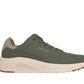 Skechers Uno Light 183530 OLIVE Lace Up Faux Leather Trainer 183530-OLV