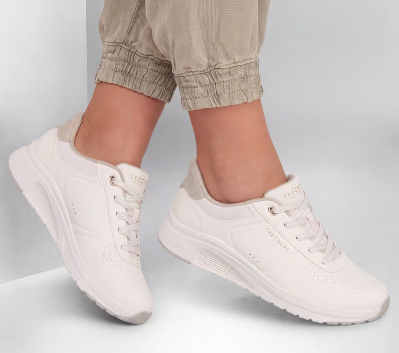 Skechers 190270 Off WHITE Slip In Uno Trainer 190270-OFWT