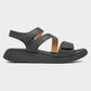 Heavenly Feet Alexa BLACK Vegan friendly Sandal