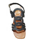 Nuovo Cuoieria E66 Black Italian Leather  Sandal