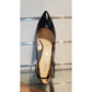 Bioeco 4079 Navy PATENT open sided court shoe 4079-2293