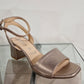 Bioeco Beige Pearl / Clutch bag to match 3942 Sandals B002-2244 metal