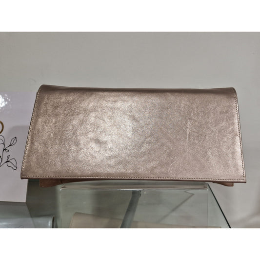 Bioeco Beige Pearl / Clutch bag to match 3942 Sandals B002-2244 metal