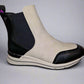 Lotus Ivana Cream Wedge Trainer Style Chelsea Boot with Zip