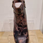 Laura Vita Alcizeeo 17 AUBERGINE Leather Flower Detail Ankle Boot