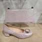 Bioeco Handbag Clutch with Shoulder strap and Wrist Strap PINK B002-2067
