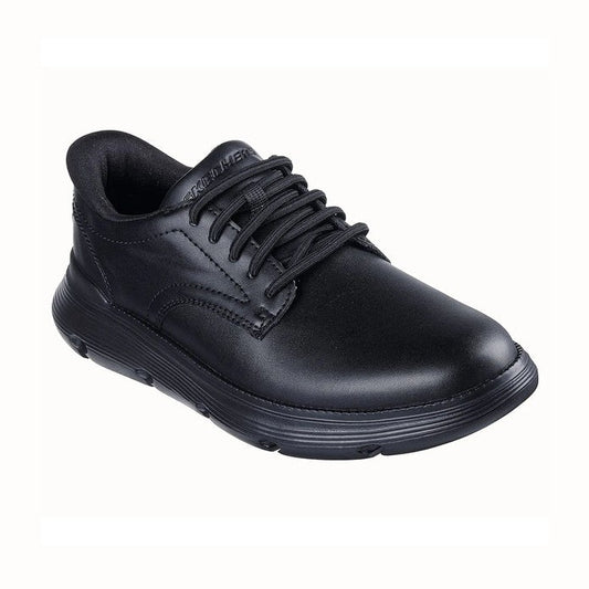 Skechers Mens Slip Ins BLACK Leather Shoe 205353BBK