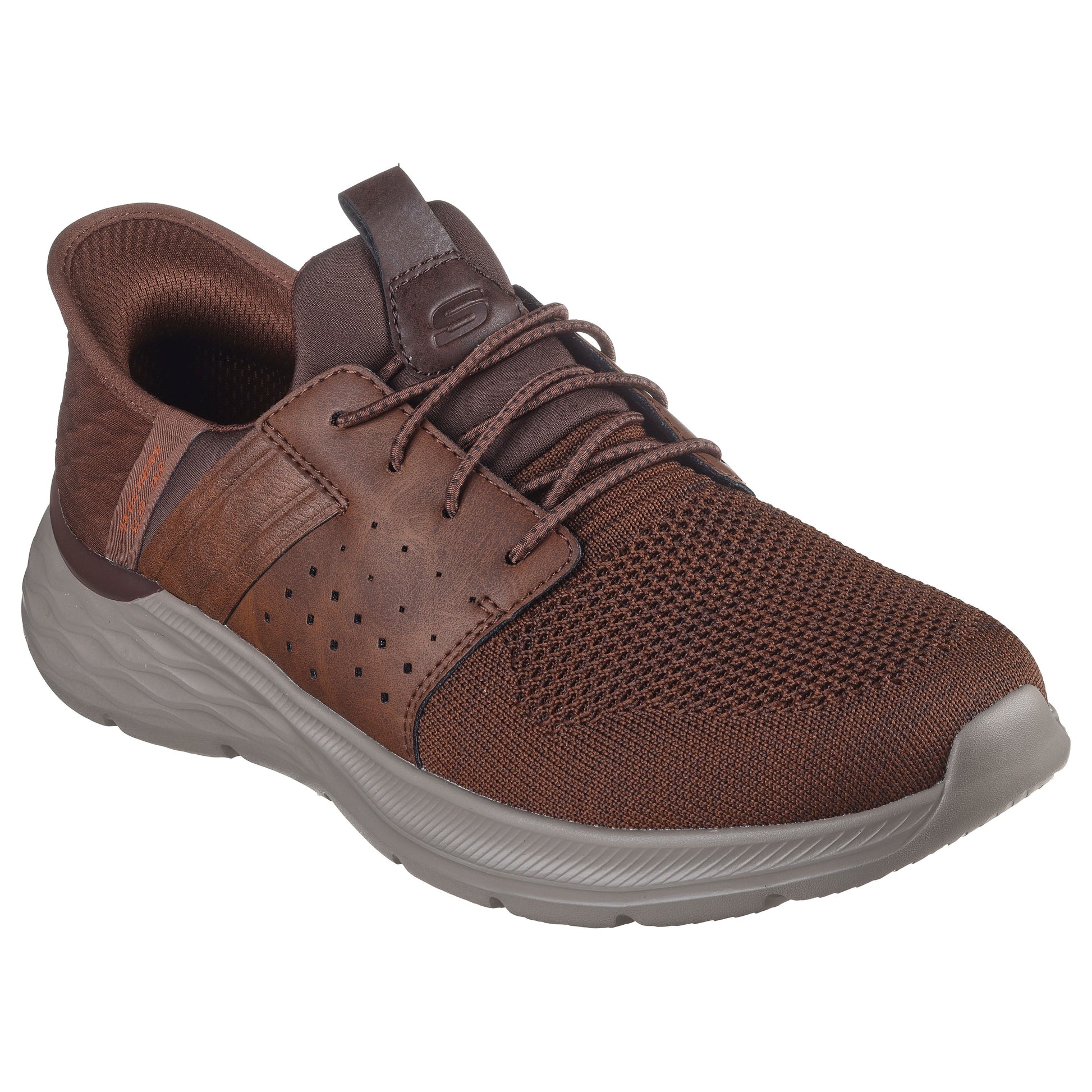 Skechers Men's Slip-in Casual Shoe 210803 ACDB BROWN Relaxed Fit®: Garner - Newick.