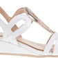 Marco Tozzi 28200-44 WHITE Low Wedge Dress Sandal 28200-44