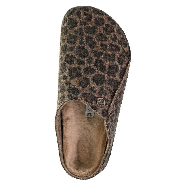 Birkenstock Zermat Toffee Animal Print Shearling Lined Slipper