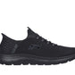 Skechers Slip Ins 232457 BLACK  Memory Foam Trainers