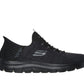 Skechers Mens Summits Key Pace 232469-BBK Black Slip On Shoe