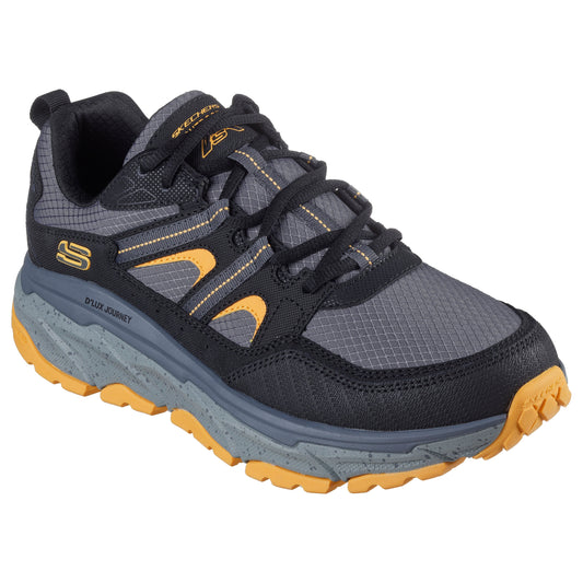 Skechers Men's Trainer 237192 BKYL BLACK Relaxed Fit®: D'Lux Journey.
