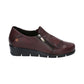 Valarias leather  Ankle Boot/shoe  with Zip 9510 BURDEOS 9510