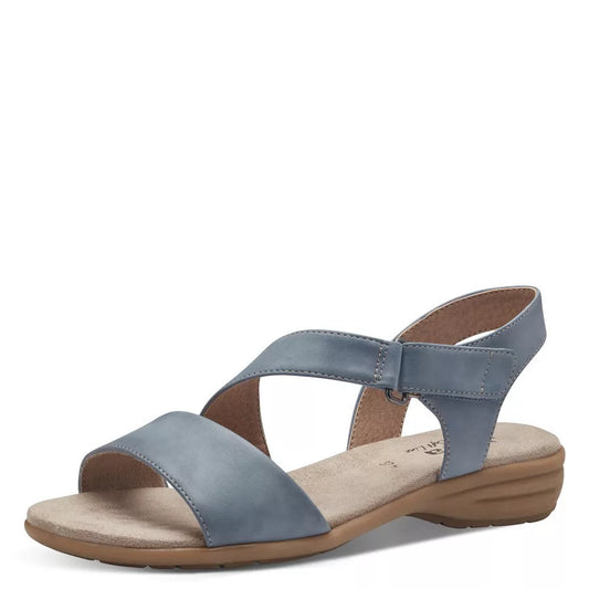 Jana 28167 DENIM Touch Fastening Wide Fit Sandal 28167-802