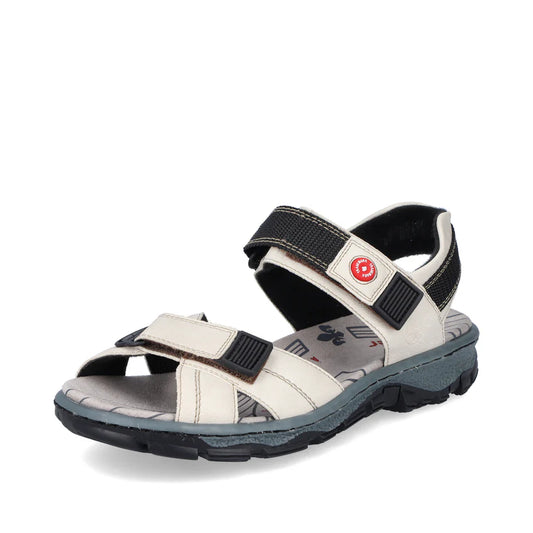 Rieker 68851 OFF WHITE Adjustable strap walking Sandal 68851-80