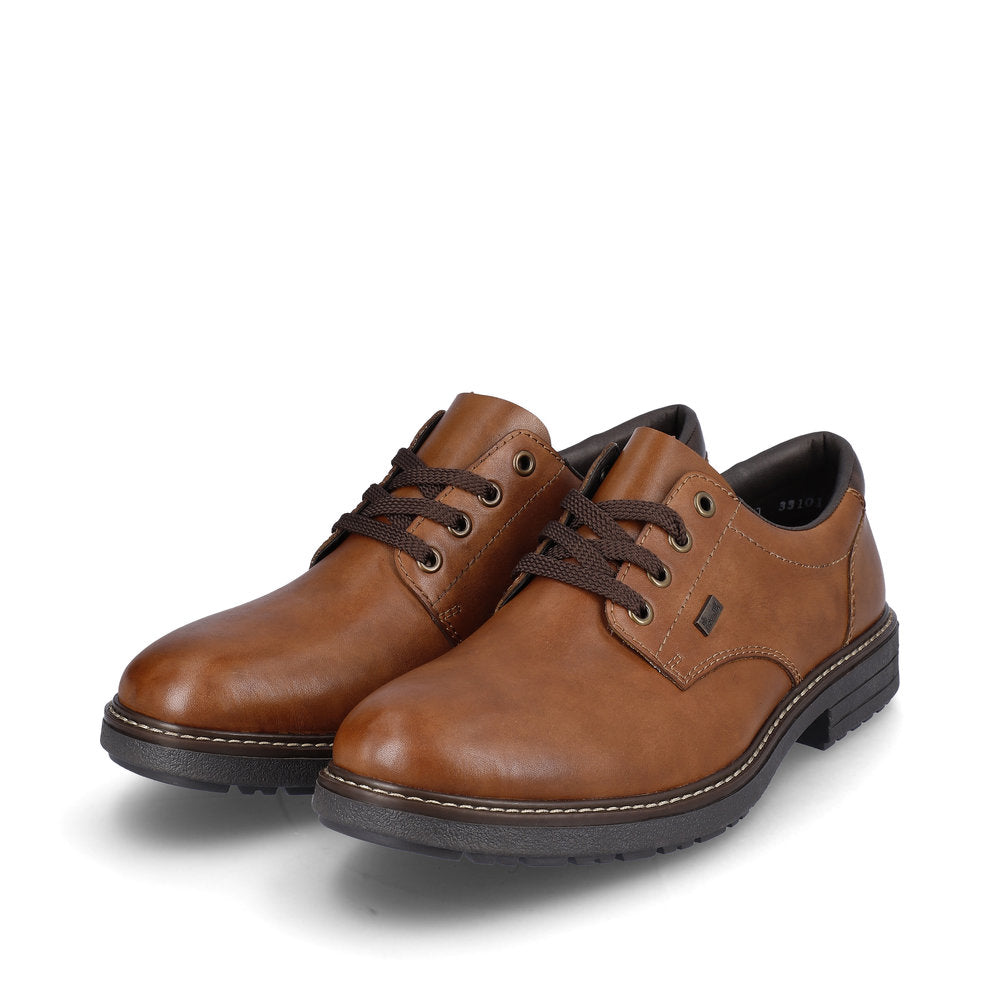 Reiker Men's Classic Lace-up leather shoe 33101-24 BROWN 