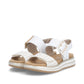 Remonte D1j53 WHITE Leather Twin Touch Fastening Wide Fitting Sandal D1J53-81