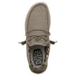 Hey Dude Wally Sox BEIGE Slip On Lightweight Casual Shoe