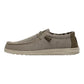Hey Dude Wally Sox BEIGE Slip On Lightweight Casual Shoe
