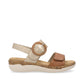 Remonte R6853 BEIGE / Gold Twin Adjustable Strap Comfort Sandal R6853-90